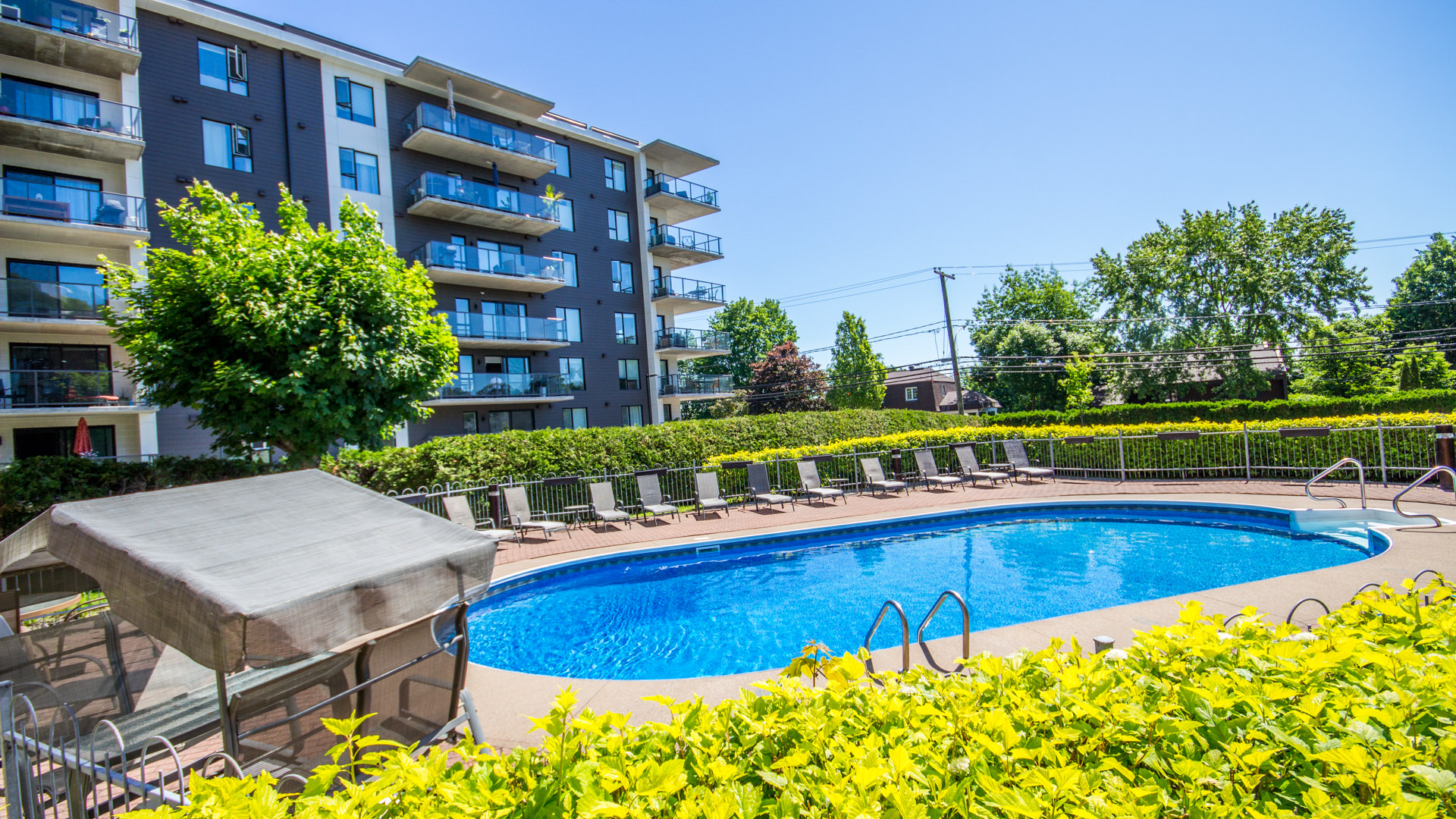 Piscine extérieure - Condo à vendre ou louer, Cap-Rouge - 4406 rue St-Félix, Québec