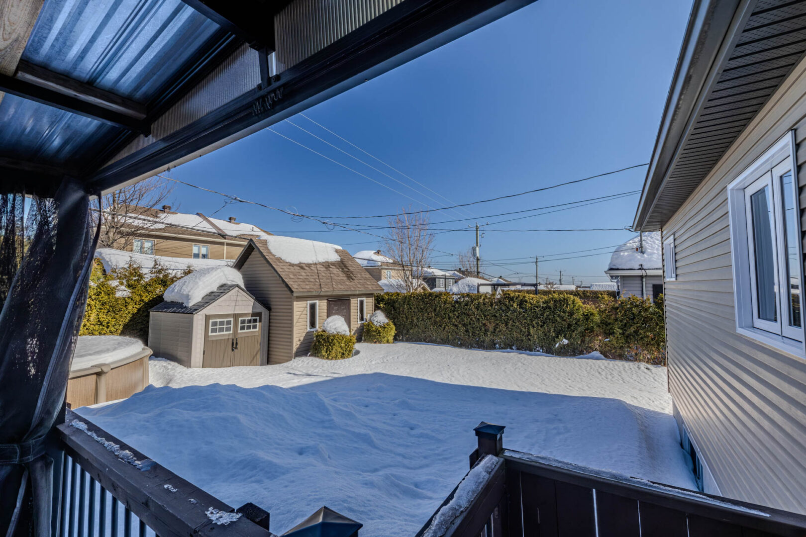 Cour arrière - Maison à vendre, Val-Bélair au 1080 rue de l'Échiquier